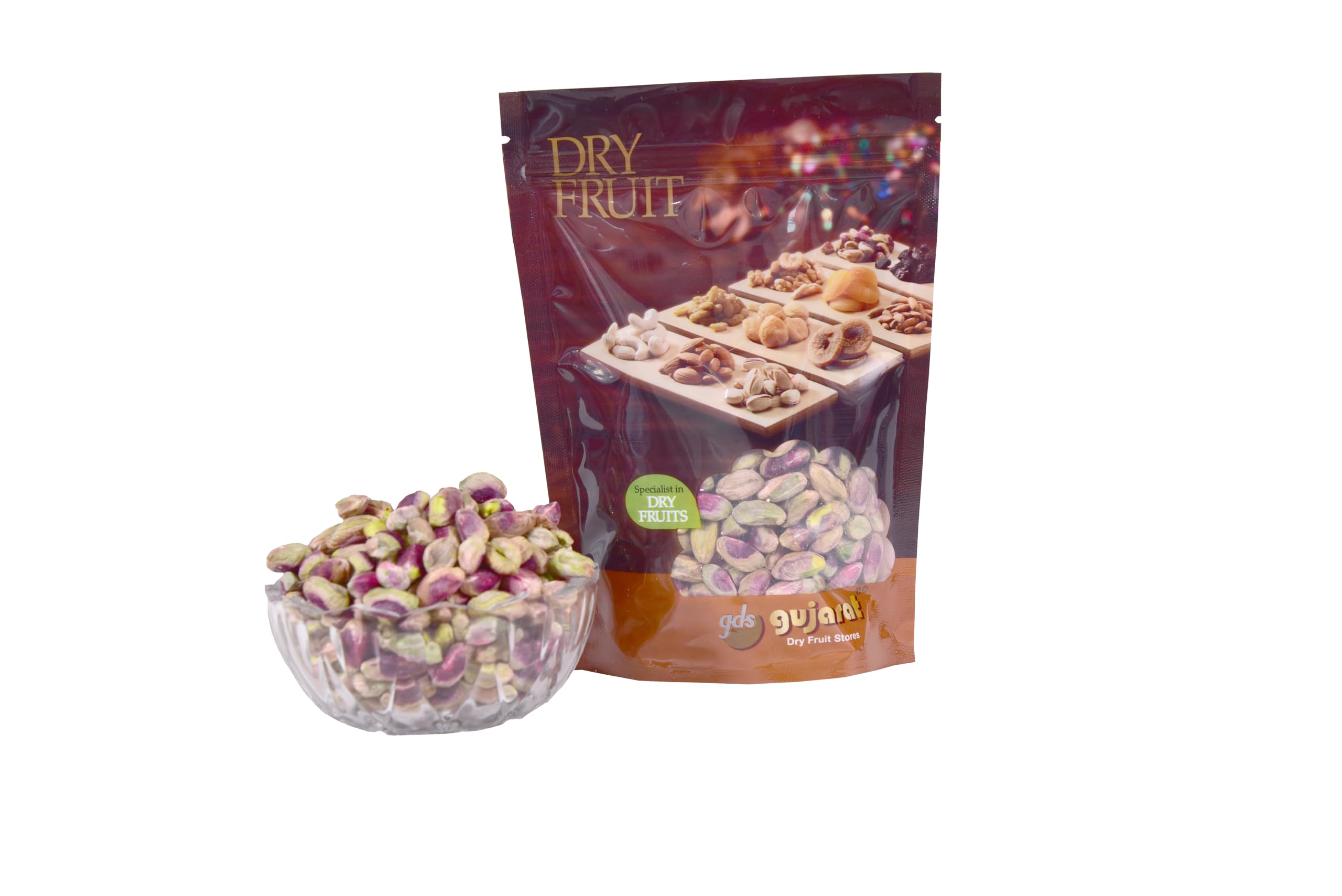 Gujarat Dry Fruit Stores Premium Pistachios (Pista), 1kg Plain Irani Pistachios Nut Rich in Vitamin & Minerals, With shell Pista Gluten Free & Law Calorie Nuts (250 x 4) (B095KMH2QF) Amazon Price History, Amazon Price Tracker