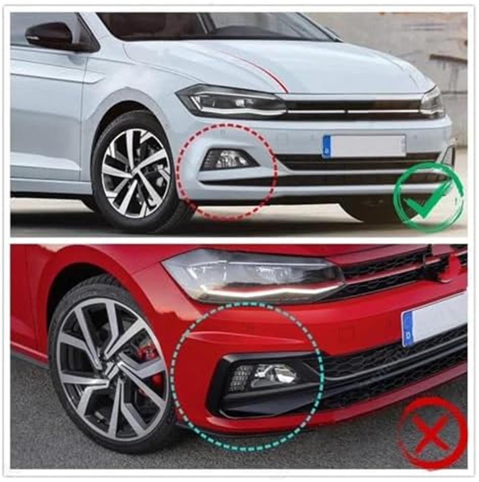 Splitter, dla dla VW, dla dla POLO, MK6 Virtus 2017-2021 Tuning