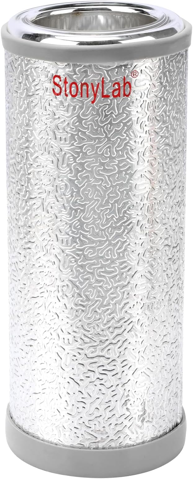 - Dewar Flask, Cylindrical Form Borosilicate Glass Dewar Flask with Aluminum Base, 210mm Interior Depth and 70mm Interior Diameter for Laboratory, 665ml