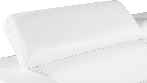 Miniatura 10 de Amalfi Sofá de cuero para sala de estar con elegante diseño italiano, tapicería de grano superior, reposacabezas ajustables y artesanía premium,