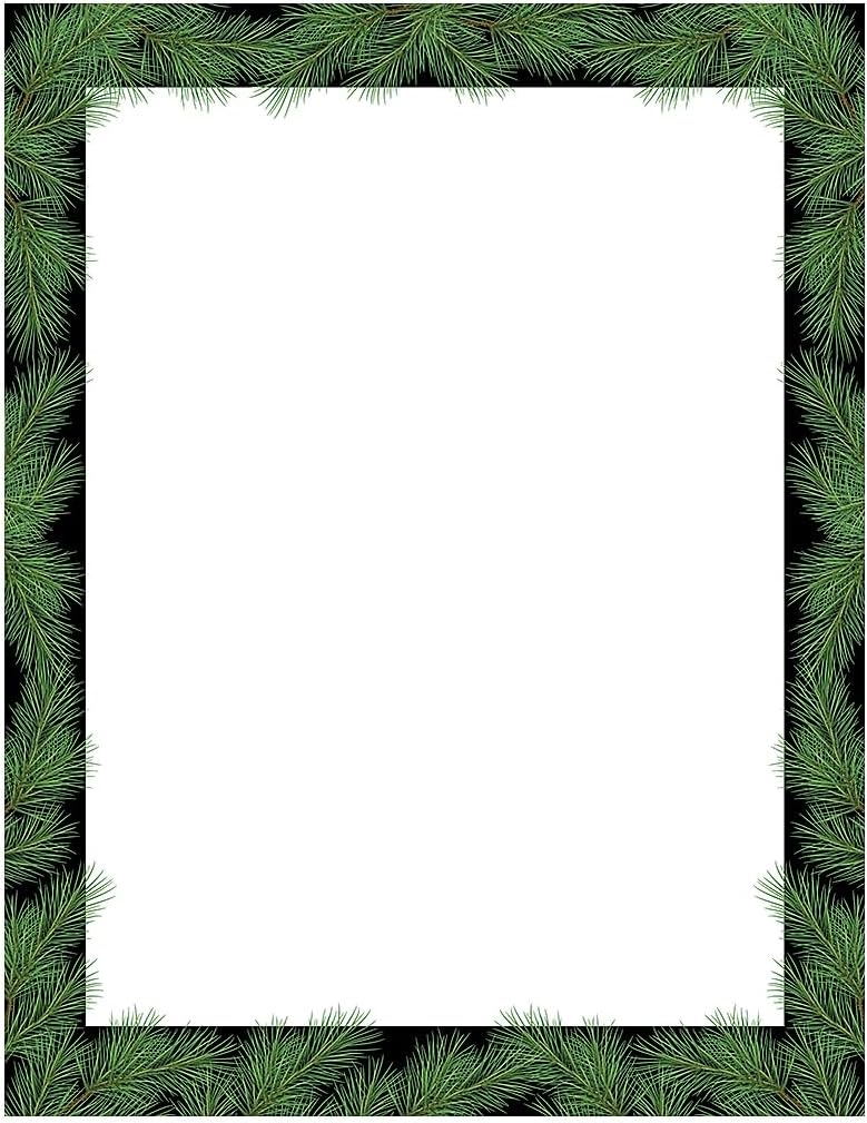 Great Papers! Christmas Pine Holiday Letterhead, 8.5 x 11, 80 sheets (2018009),Pink