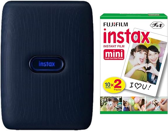 Fujifilm Instax Mini Link Impressora de Smartphone + Mini Filme Fuji Instax  (40 folhas) - Conjunto de Mini Impressora Instax, Dark Denim | Amazon.com.br