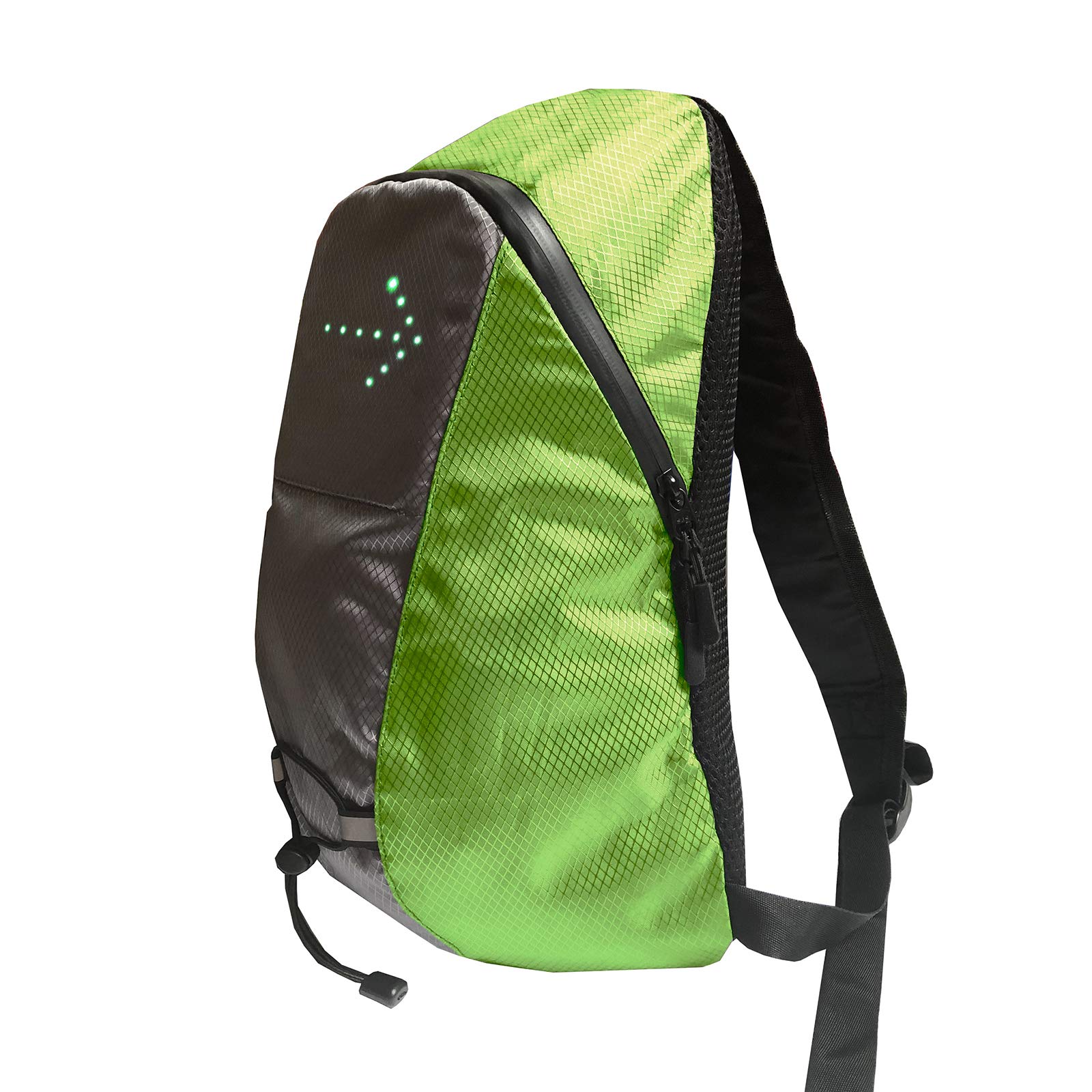 Lixada - Zaino riflettente, leggero, USB, ricaricabile, indicatore di direzione del segnale, luminoso, senza fili, per ciclismo, corsa, camminata