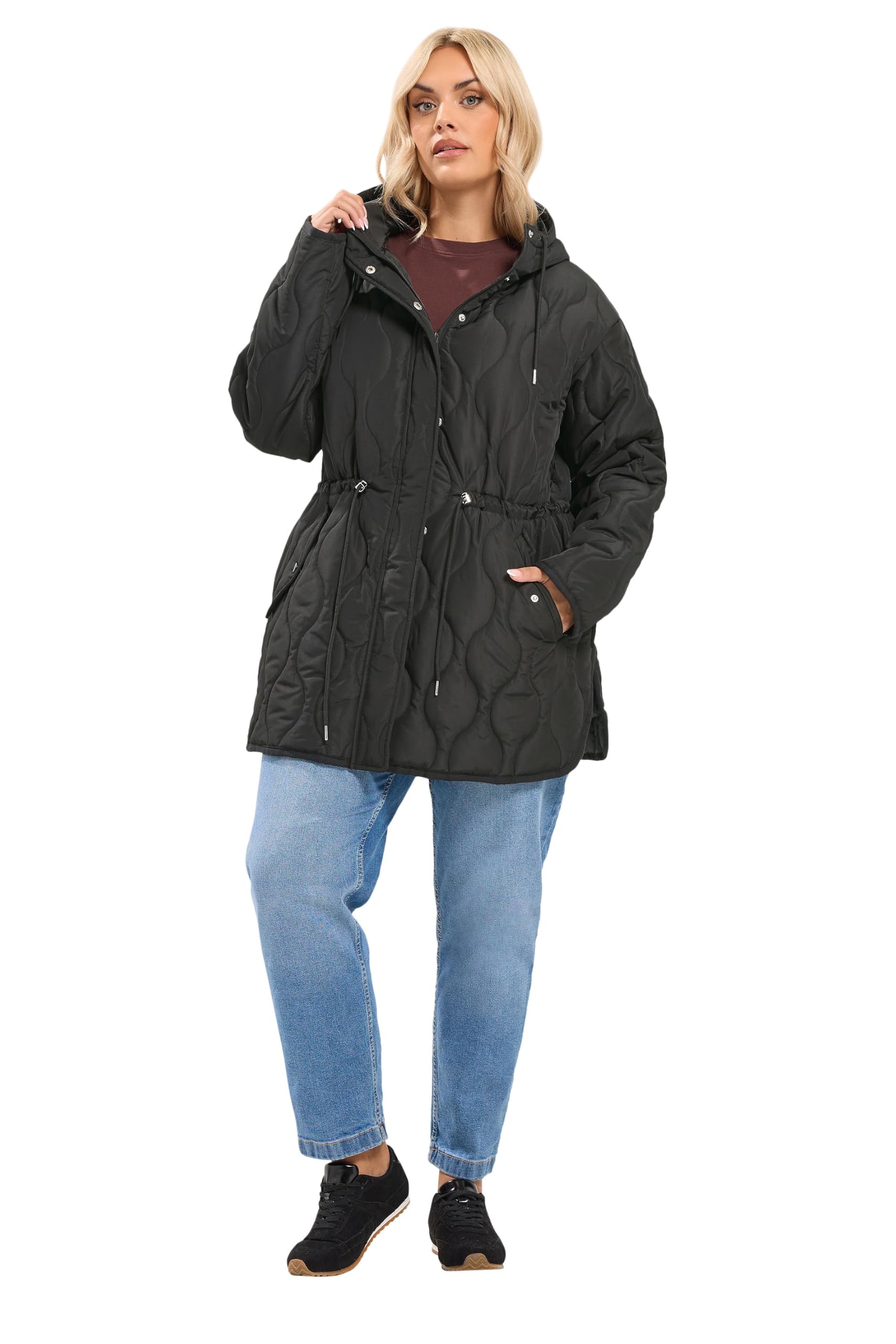 Yours Curve Lightweight Padded Jacket - Women's - Plus Size Curve