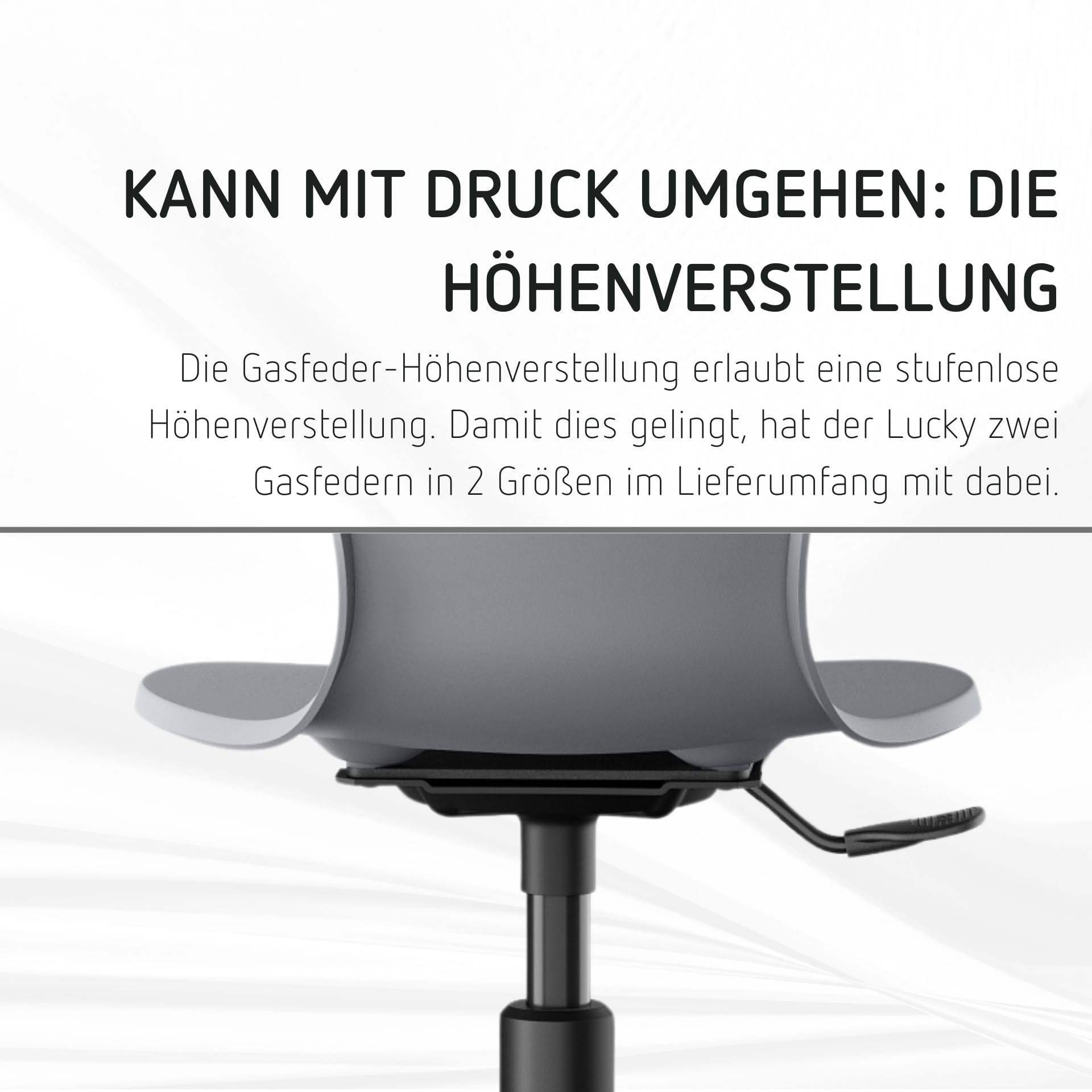 Moll Lucky Kinderschreibtischstuhl | mitwachsend & ergonomisch | stufenlos höhenverstellbarer Drehstuhl ideal für Schulkinder | langlebig & hochwertig | Made in Germany