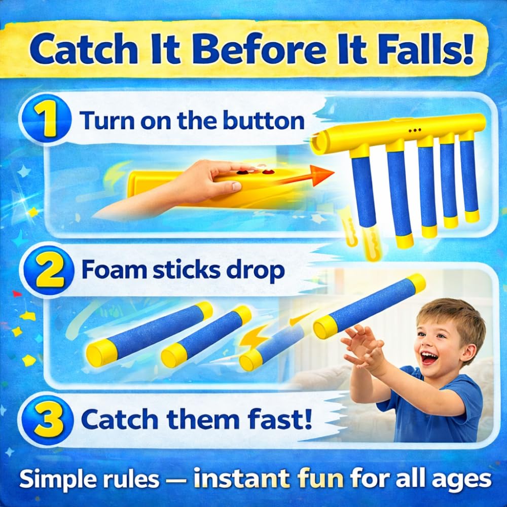XENEVO Catching Sticks Reaction Game - Image 3
