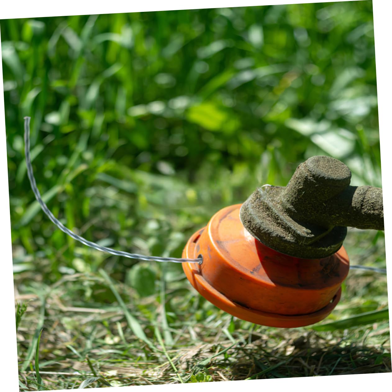 ibasenice Filo da 45m in Filo d'Acciaio Argento per Decespugliatore Resistente all'Usura e Durevole per Rifinitura Bordo Prato e Giardino