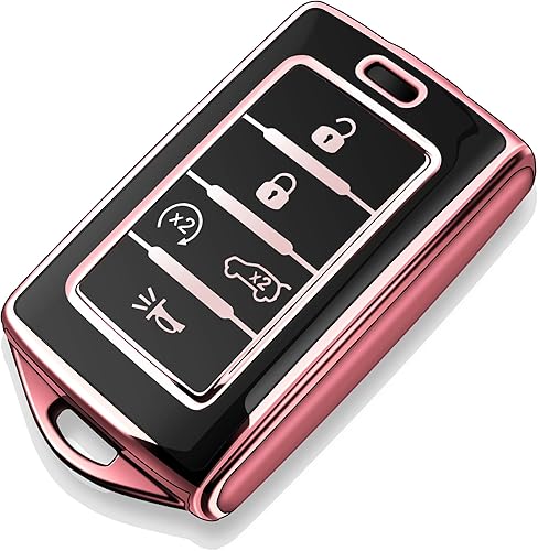 Tukellen Funda para llavero Jeep de TPU suave, protección completa, compatible con Jeep Grand Cherokee L 2022 Grand Wagoneer 2022 Wagoneer 2022