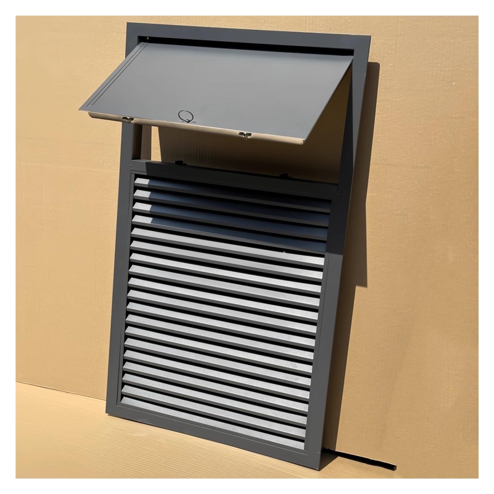 Kratka wentylacyjna ze stopu aluminium, regulowana pokrywa zaworu wylotowego, dekoracyjna żaluzja, drzwi wejściowe do awaryjnego użytku na ścianie, 35 x 60 cm