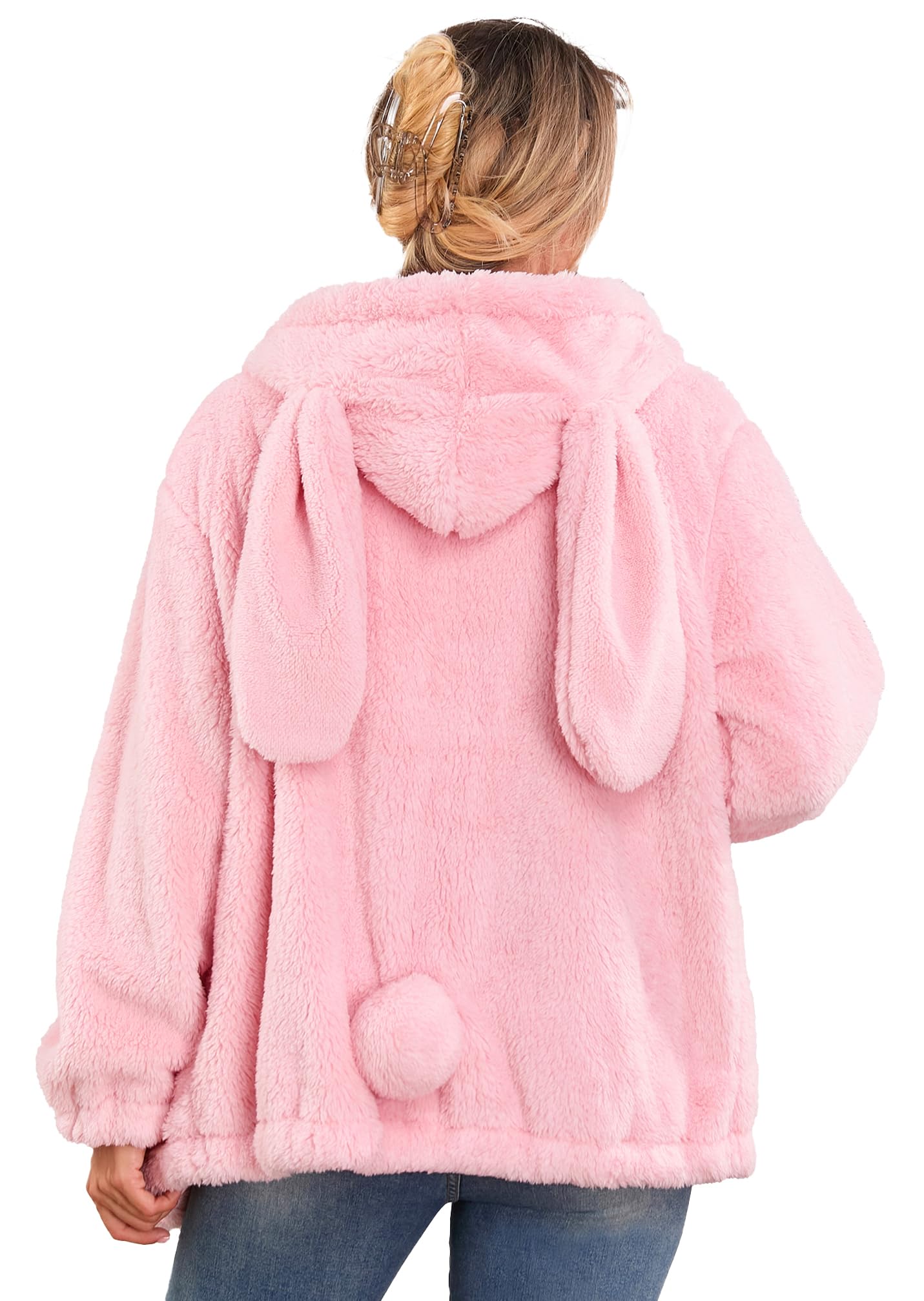 Acdiacfluffy Kawaii Bunny Bear Hoodie Ears And Tail Animal Top | Cyprus