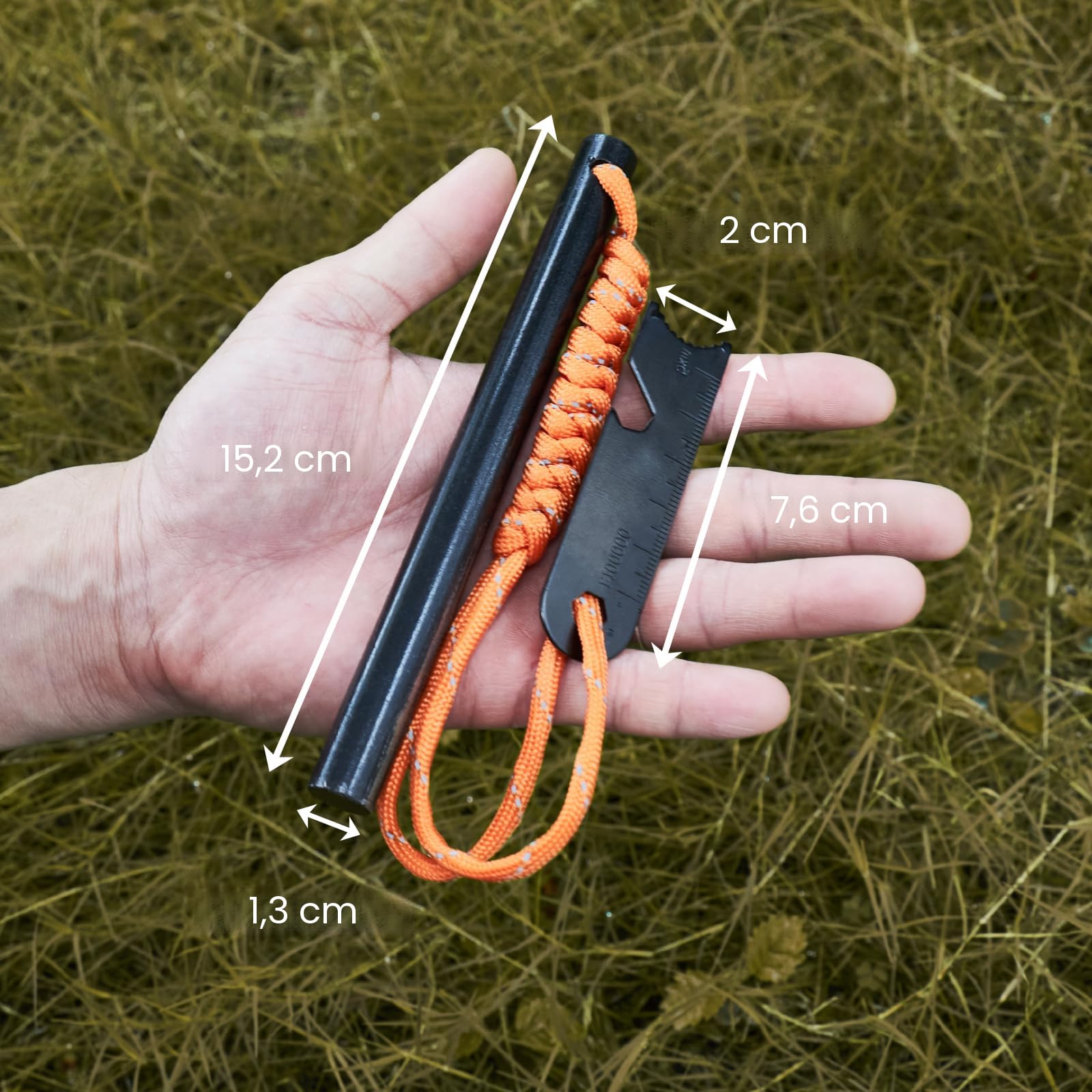 Kit D'allumage Survivaliste – Ferrocérium Et Bois Gras Naturel – Fire Starter Camping