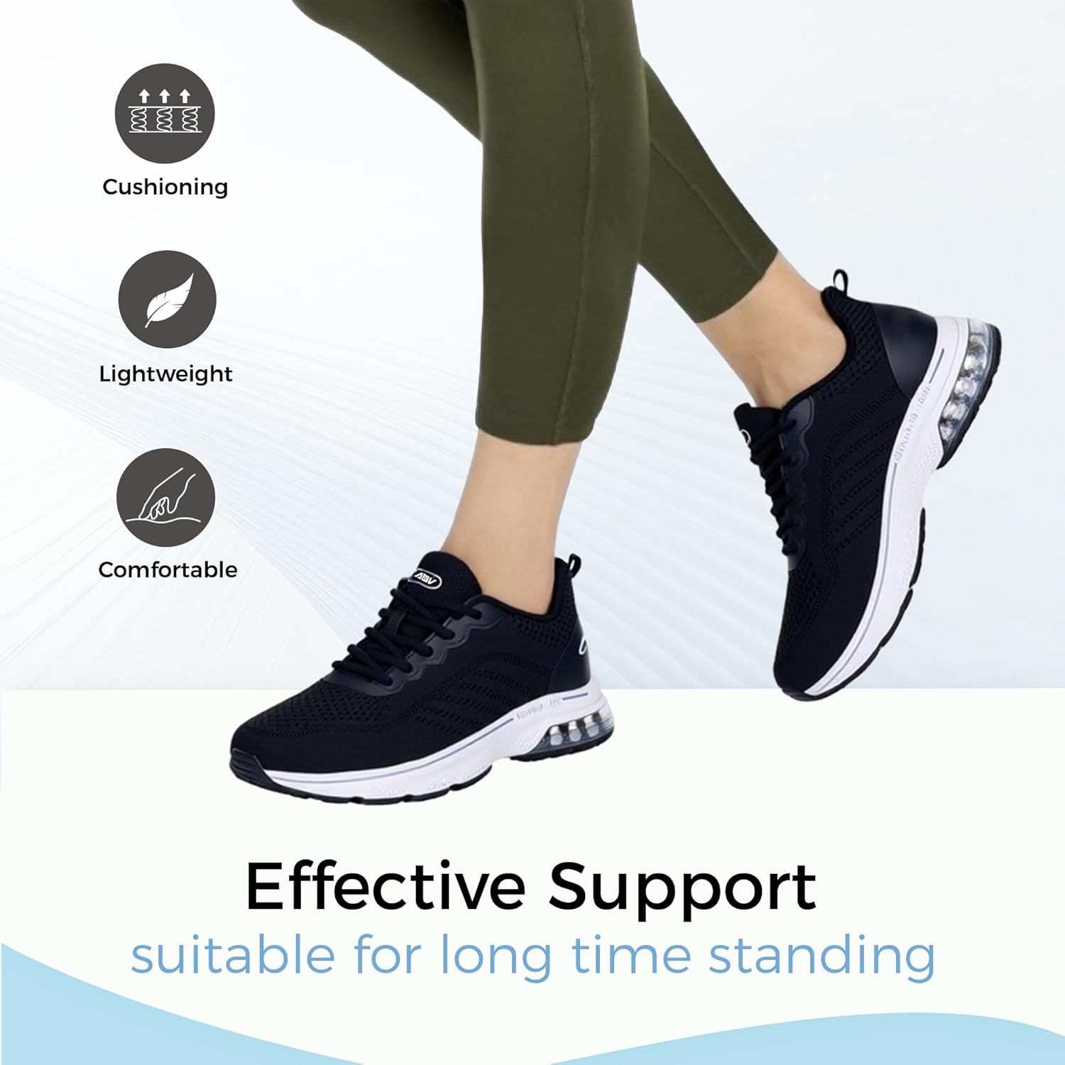 Wide Toe Box Running Shoes Women Arch Support Orthotic Walking Shoes for Plantar Fasciitis Tennis Athletic Workout Sneakers