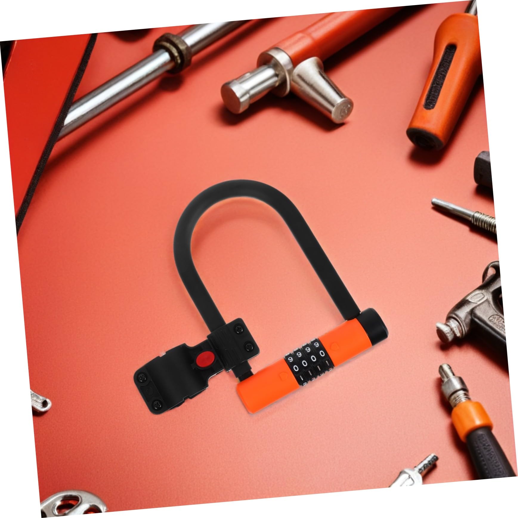 Lucchetto U per Mountain Bike con Combinazione Reset Antifurto Resistente Urti per Biciclette Scooter Elettrici e Sicurezza Versatile per e