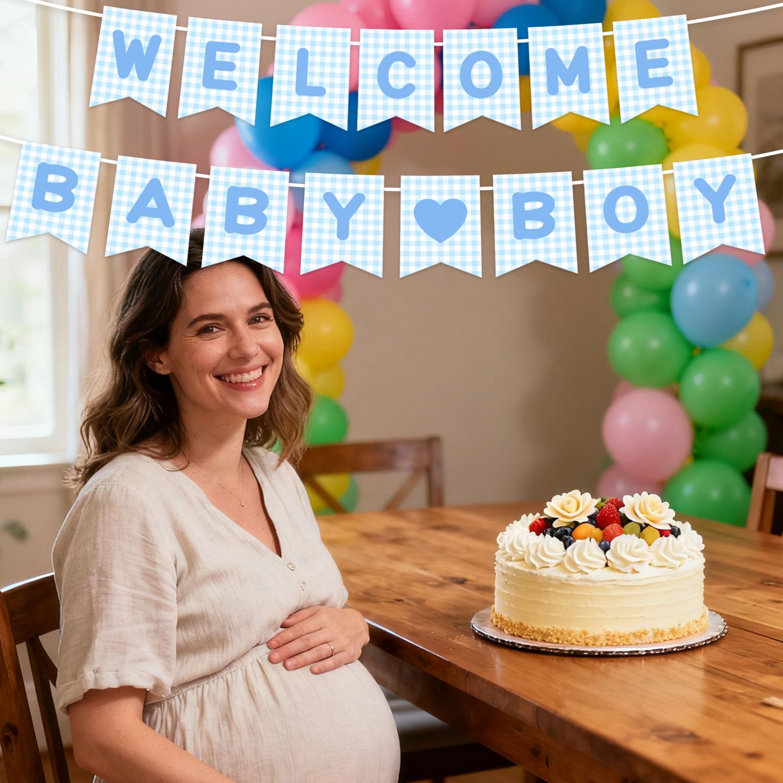 2pcs Welcome Baby Boy Banner - Image 4