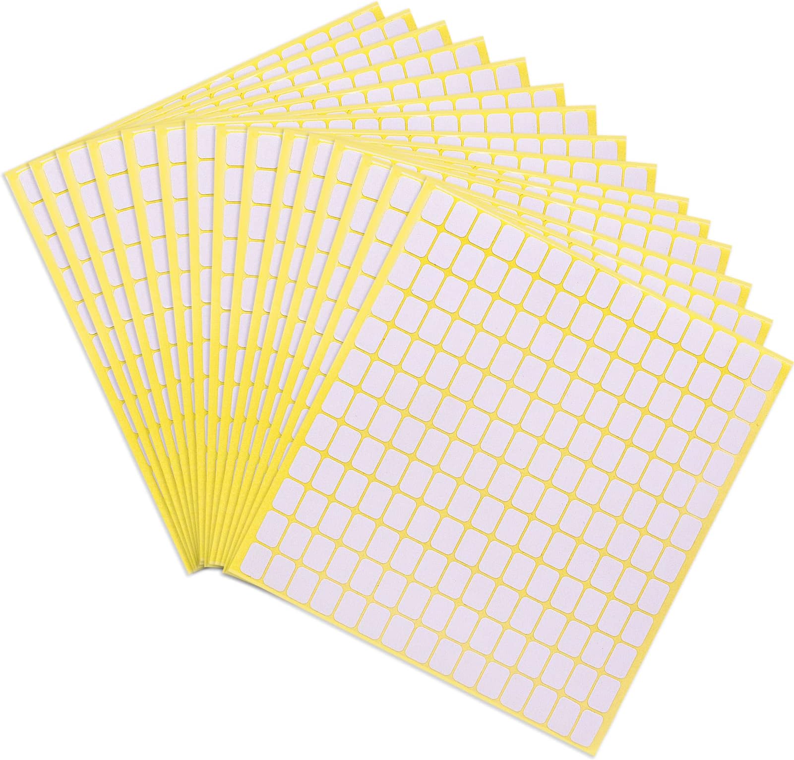 2700 Pcs 13 X 8mm Matte White Label Sticker, Small Sticky Labels to Write On Price Tags Stickers Small Sticky Labels for Jars Diamond Art Boxes File Folders Envelopes