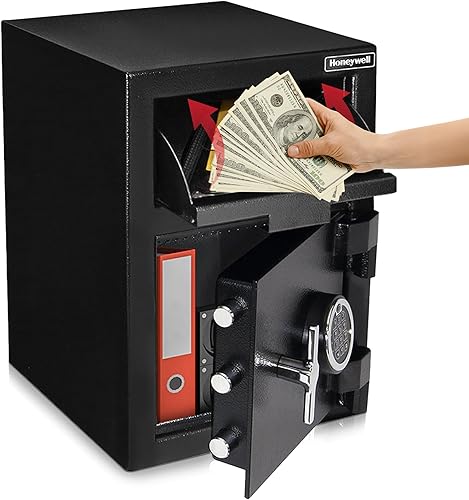 Caja fuerte de acero con cerradura digital, 14 x 15.2 x 20.2, 1.06 pies cúbicos, negro