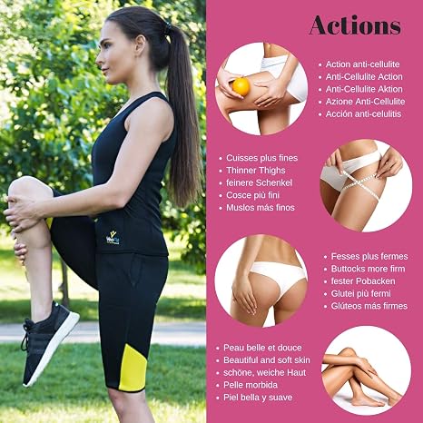 VEOFIT Pantaloncini per Sudorazione Dimagranti Obiettivo Pancia Piatta,  Cosce Snelle e Glutei Tonificati - Offerti: Sacco : Amazon.it: Abbigliamento