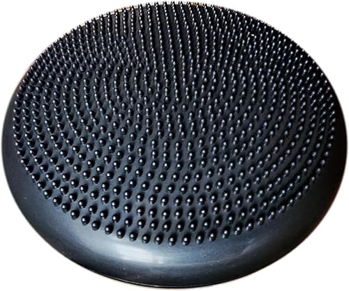 Miniatura 32 de AppleRound Cojín inflable con bomba de mano, tabla de estabilidad de aire (extragruesa), disco de equilibrio de núcleo para adultos, asiento