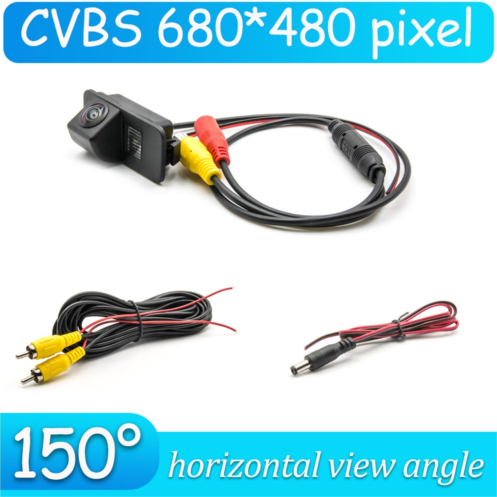 Zamiennik dla Galaxy dla MK3 2006 2007 2008 2009 2010 2011 2012 2013 2014 samochodowy monitor cofania CCD HD AHD kamera cofania kamera parkowania rybie oko (B150 CVBS 680 x 480) (B150 CVBS 680x