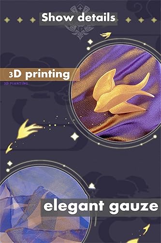 Miniatura 8 de Weixu Game Genshin Impact Keqing - Disfraz de cosplay de esplendor opulento traje uniforme de Halloween para mujer