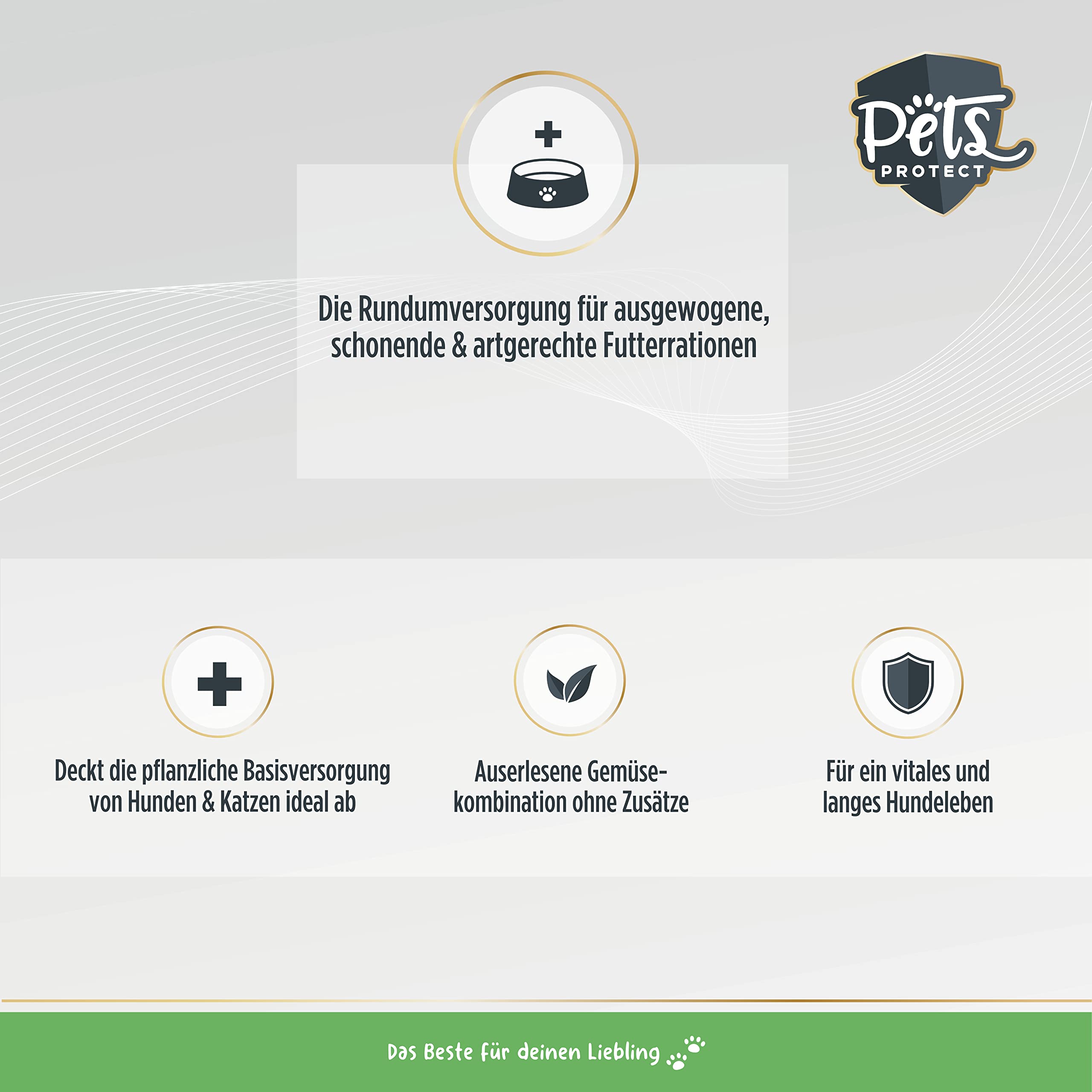 Pets Protect 5kg GEMÜSE-Mix für Hunde & Katzen | 100% natürliche Gemüse-Flocken aus Deutscher Herstellung | Barf-Zusatz Hund | Getreidefrei | Ohne künstliche Zusätze | Für Allergiker | Gemüseflocken natürlich für Allergiker geeignet - Futterzusatz ohne kü