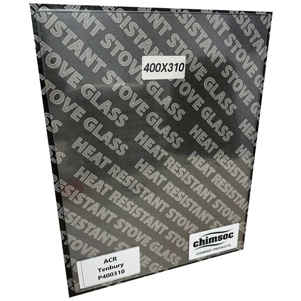 Chimsoc Clear Replacement Stove Glass - Acr Tenbury (400Mm X 310Mm Rectangular)