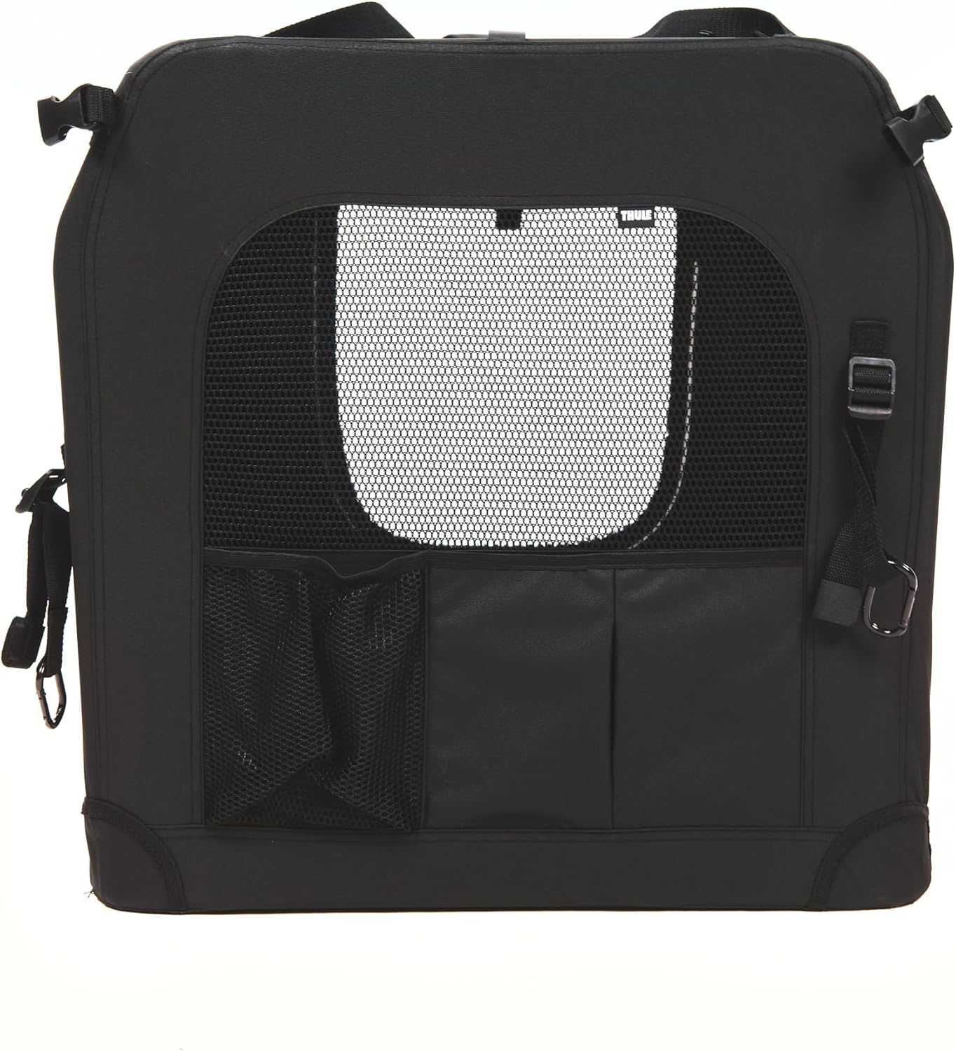 Thule Collapsible Dog Kennel Size Medium - Easy to Assemble - Mesh Doors for Easy Access - Zippered Panel - Folds Down Easily