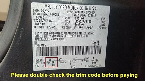 Miniatura 8 de Cubierta del asiento del conductor TAN para Ford F250 F350 02-07 Super Duty Lariat