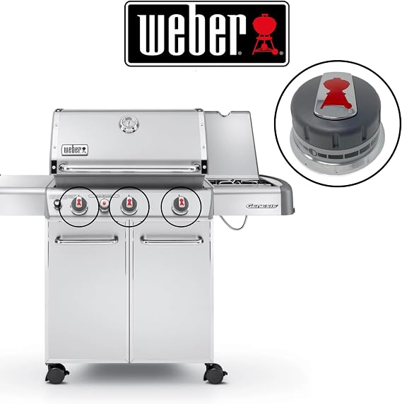 Weber 88848 Gas Grill Burner Knobs