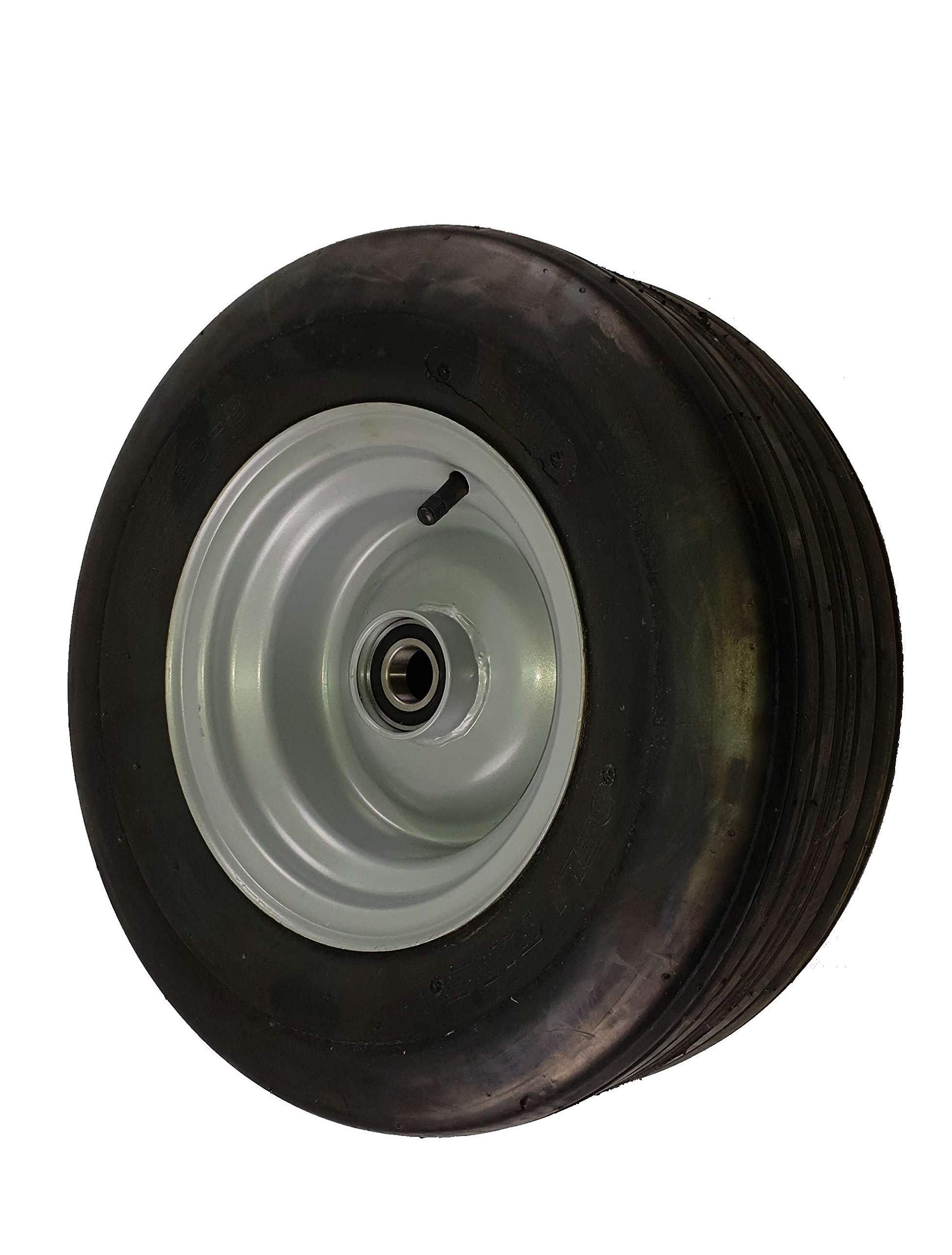 Rueda hinchable extra ancha 410 x 166 llanta de metal
