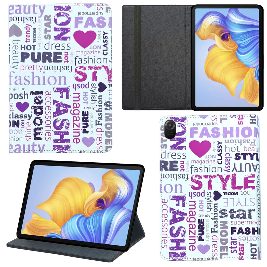Zaoma Printed Flip Flap Case Cover Compatible for Honor Pad 8 12 inch HEY-W09 Tablet - Multi Color Designer (HPAD812_PRN011) (B0BL3WSC6W) Amazon Price History, Amazon Price Tracker
