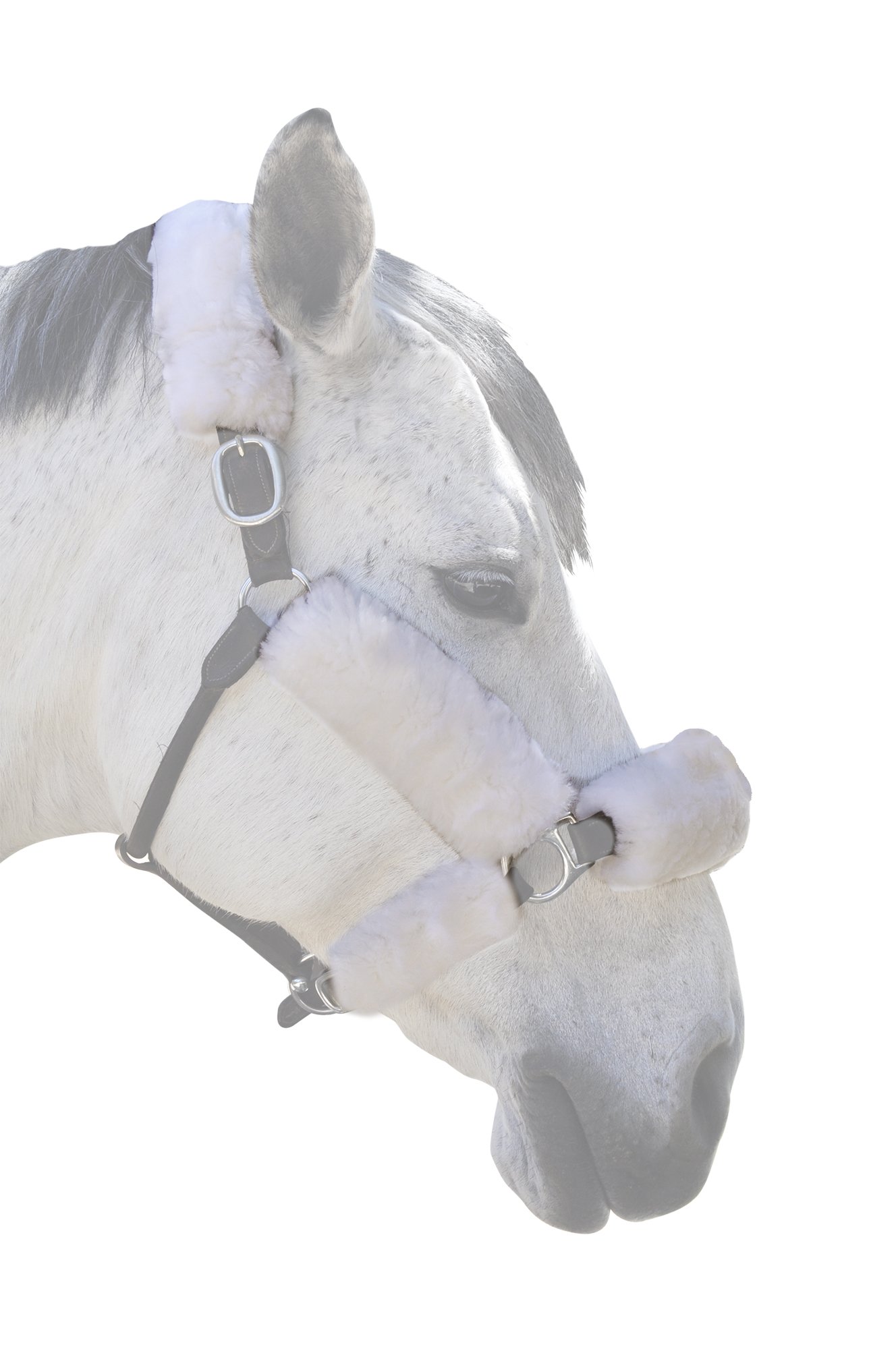 ECP - Juego de 6 Piezas de Forro Polar para protección y Alivio del Caballo, Piel de Oveja Merina