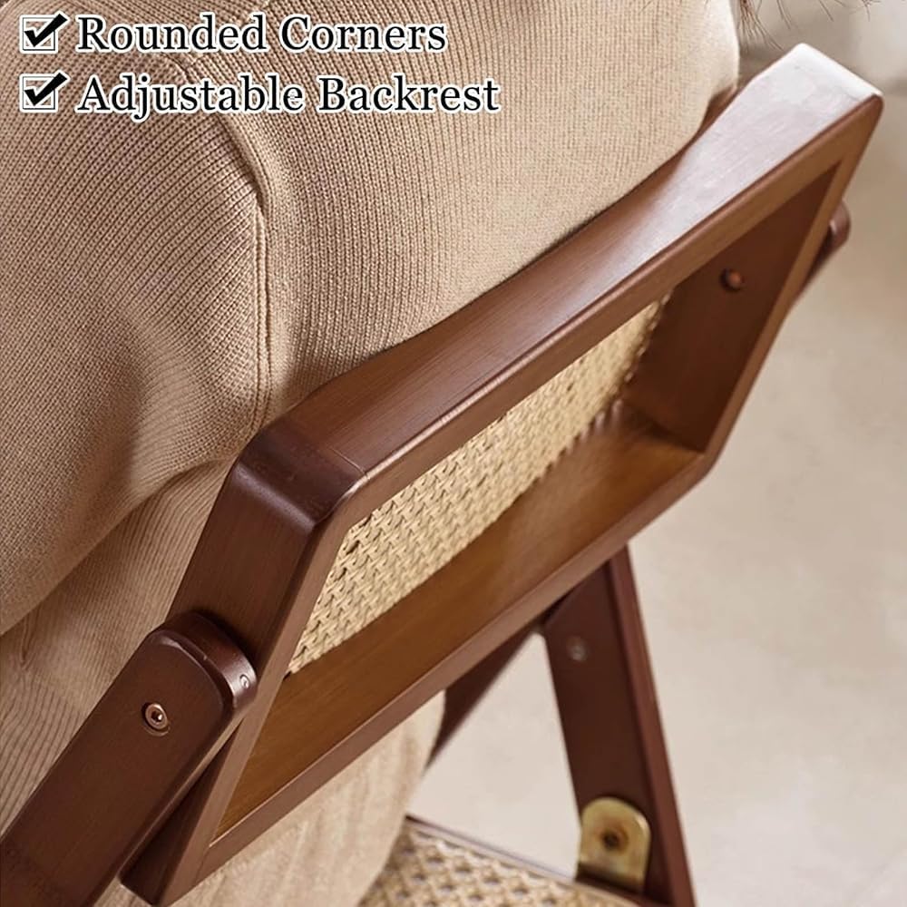 Silla plegable de madera con respaldo, asiento plegable portátil para camping, comedor al aire libre, conferencias, multiusos