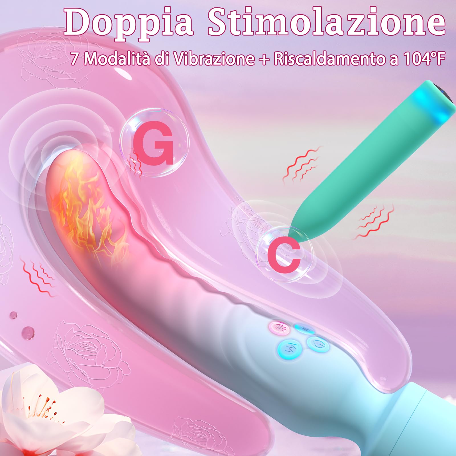 Sex Toýs Vibratori Female Plug - Sextoyse Dildo per donne e uomini Stimolatore anale Stimolatore clitorideo anale Giocattolo sessuale per adulti con 7 + 10 modalità di vibrazione, vibratore Bullet