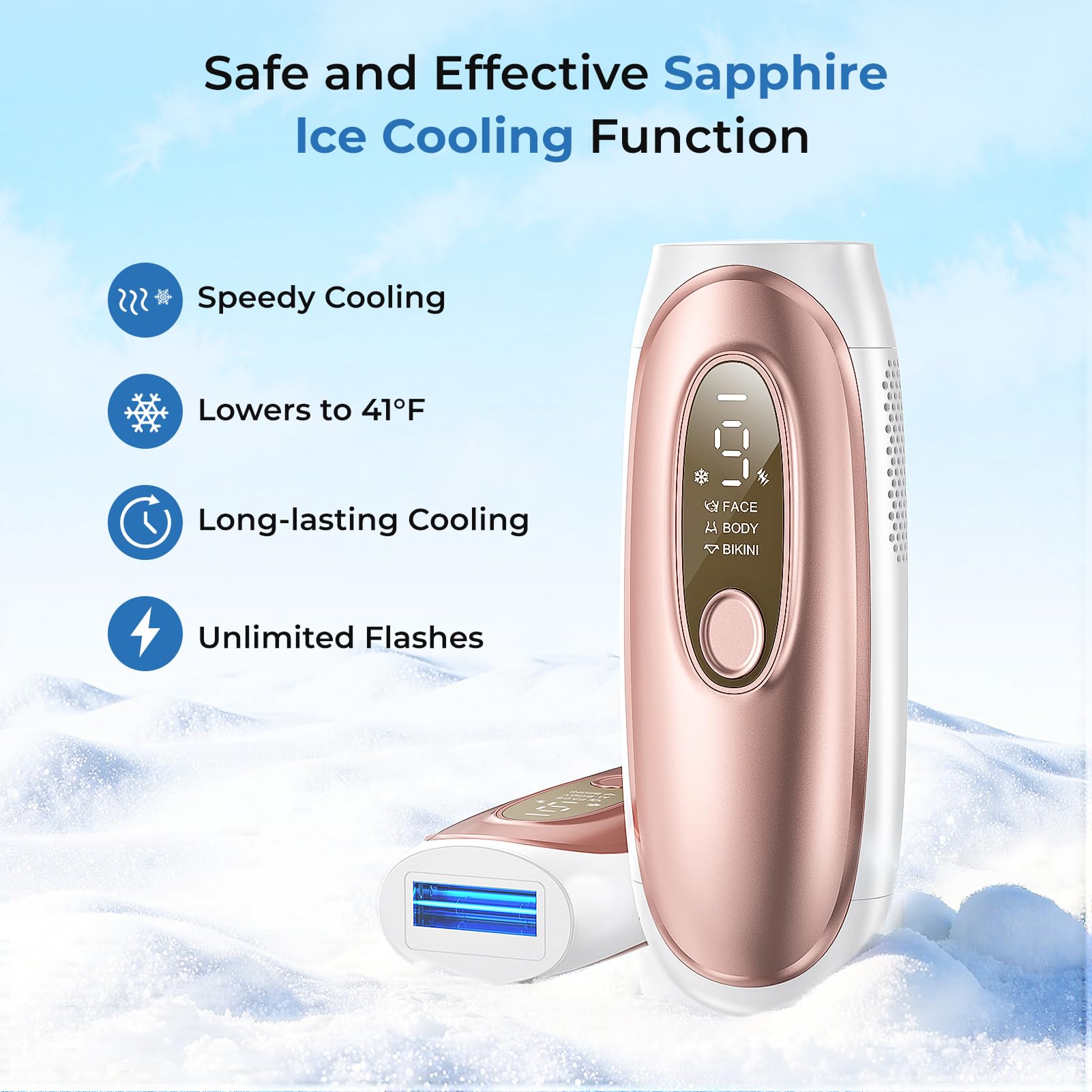 Amazon.com: Laser Hair Removal with Sapphire Ice Cooling, Aopvui