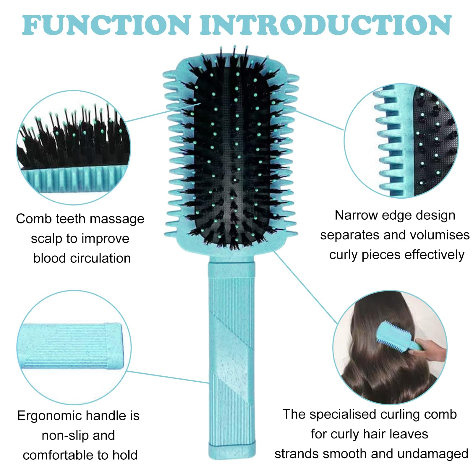 Curl Defining Brush, Curly Hair Brush - Image 3