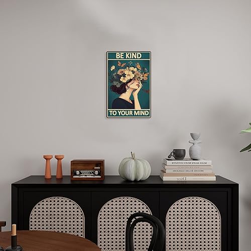 Miniatura 6 de Decoración de dormitorio para mujer, decoración bohemia y elegante, decoración estética de oficina, regalos bohemios para mujer, letrero de metal