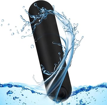 Kverg Handheld Electric Back Massager - Mini Waterproof&Rechargeable Handheld Deep Tissue Neck Black
