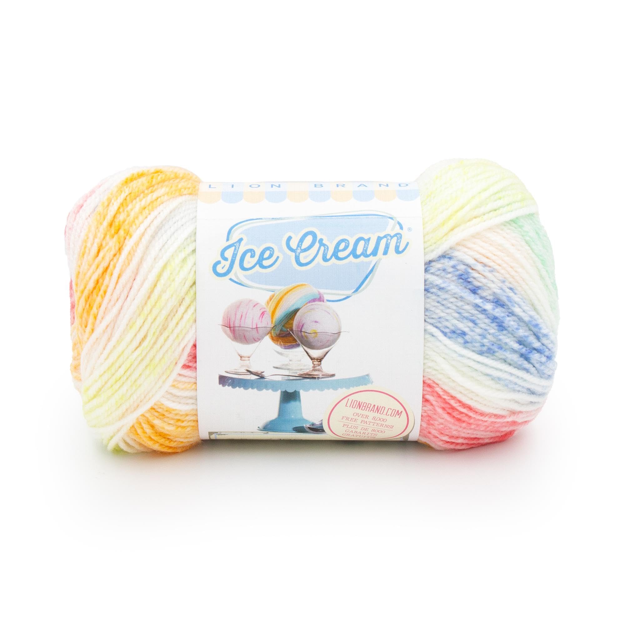 Lion Brand YarnIce Cream Baby Yarn Knitting Crochet Turtle Traces 1 Pack