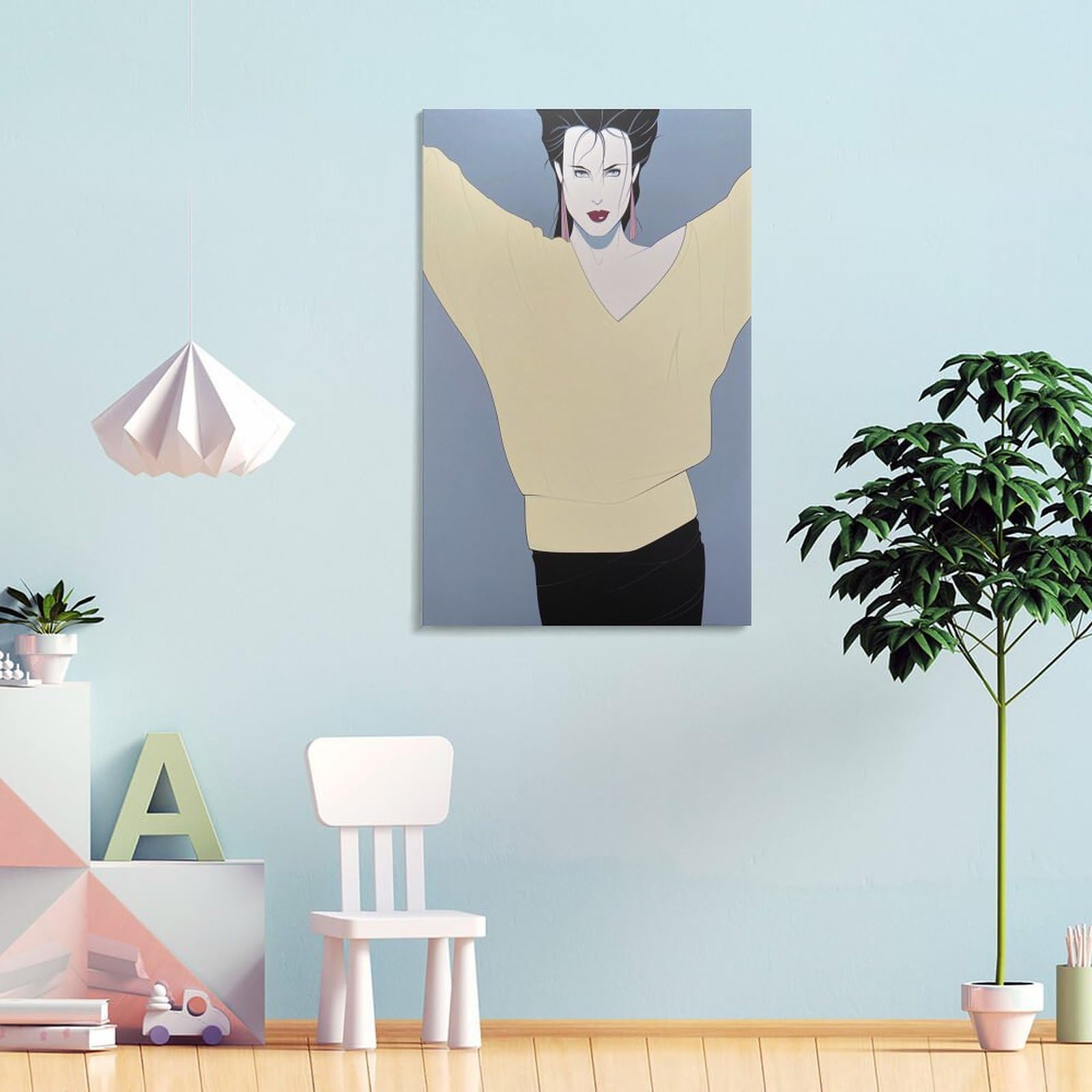 Amazon.com: Yellow Sweater Painting by Patrick Wall Art Nagel