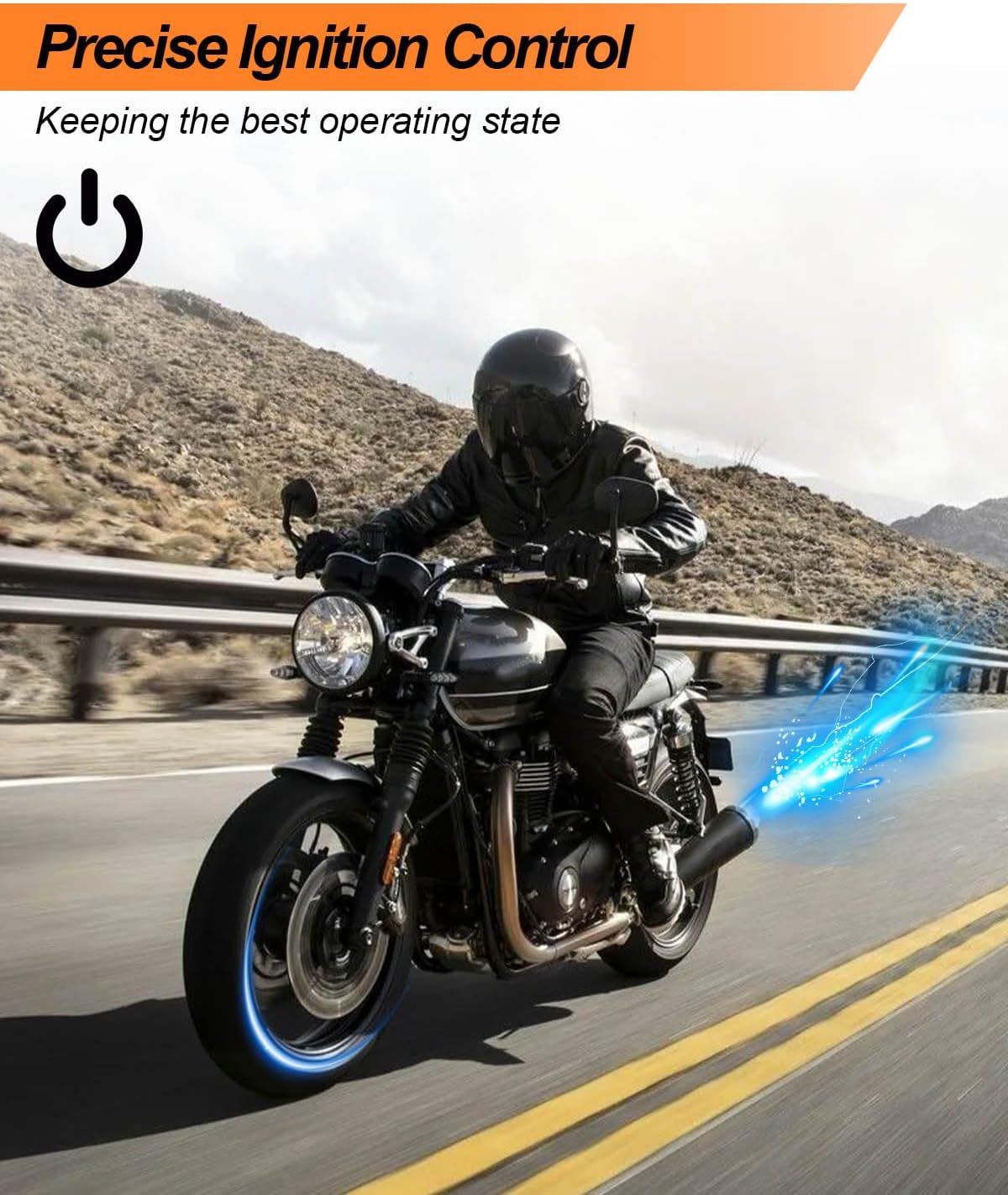 53-644 Programmable Single Fire Electronic Ignition Module Fit for Carbed Big Twin Models 1970-1999 Sportster Models Except 1200S Sport 1971-2003