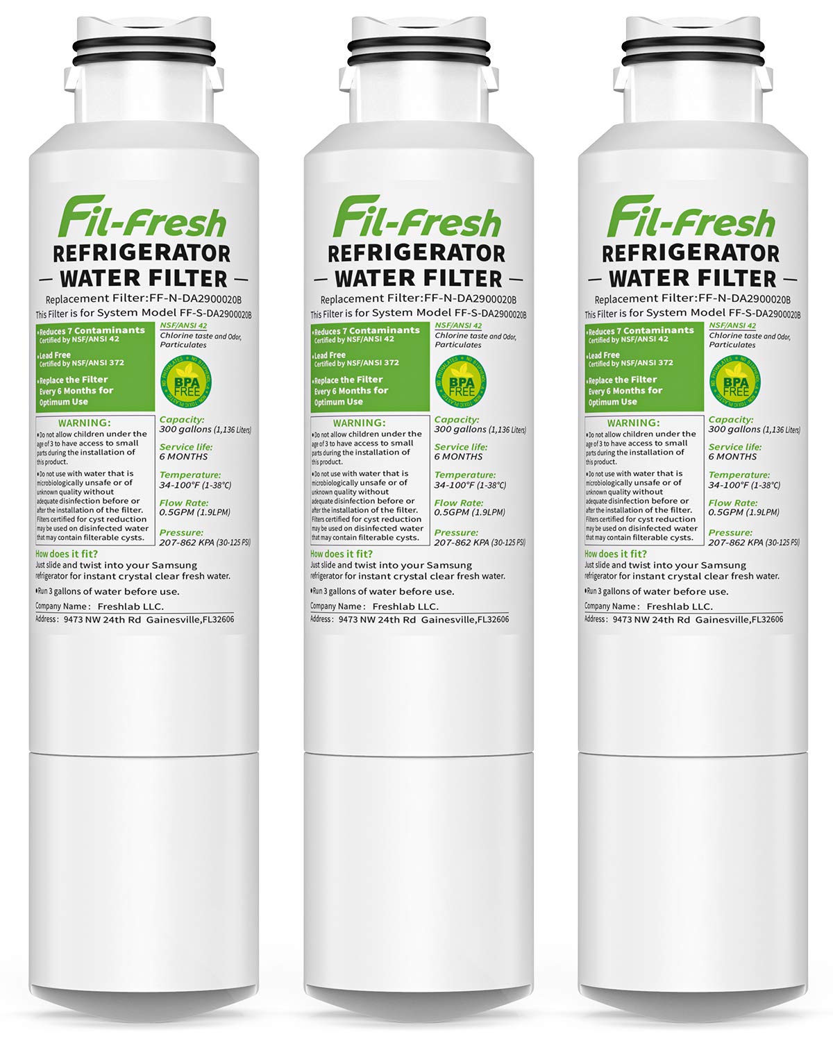 Buy DA2900020B, HAFCIN/EXP Water Filters Compatible with SAMSUNG