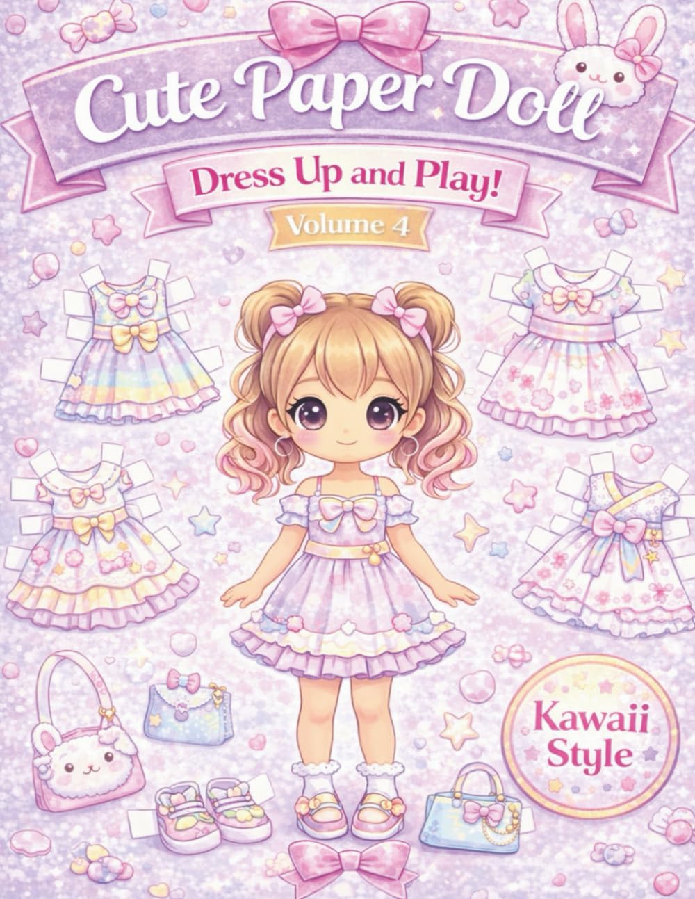 Cute Paper Dolls – Dress Up and Play: Kawaii Style Paper Doll Dress Up Book for Kids – Cute Outfits to Cut and Play: 4 (Cute Paper Doll Dress Up and Play Series)