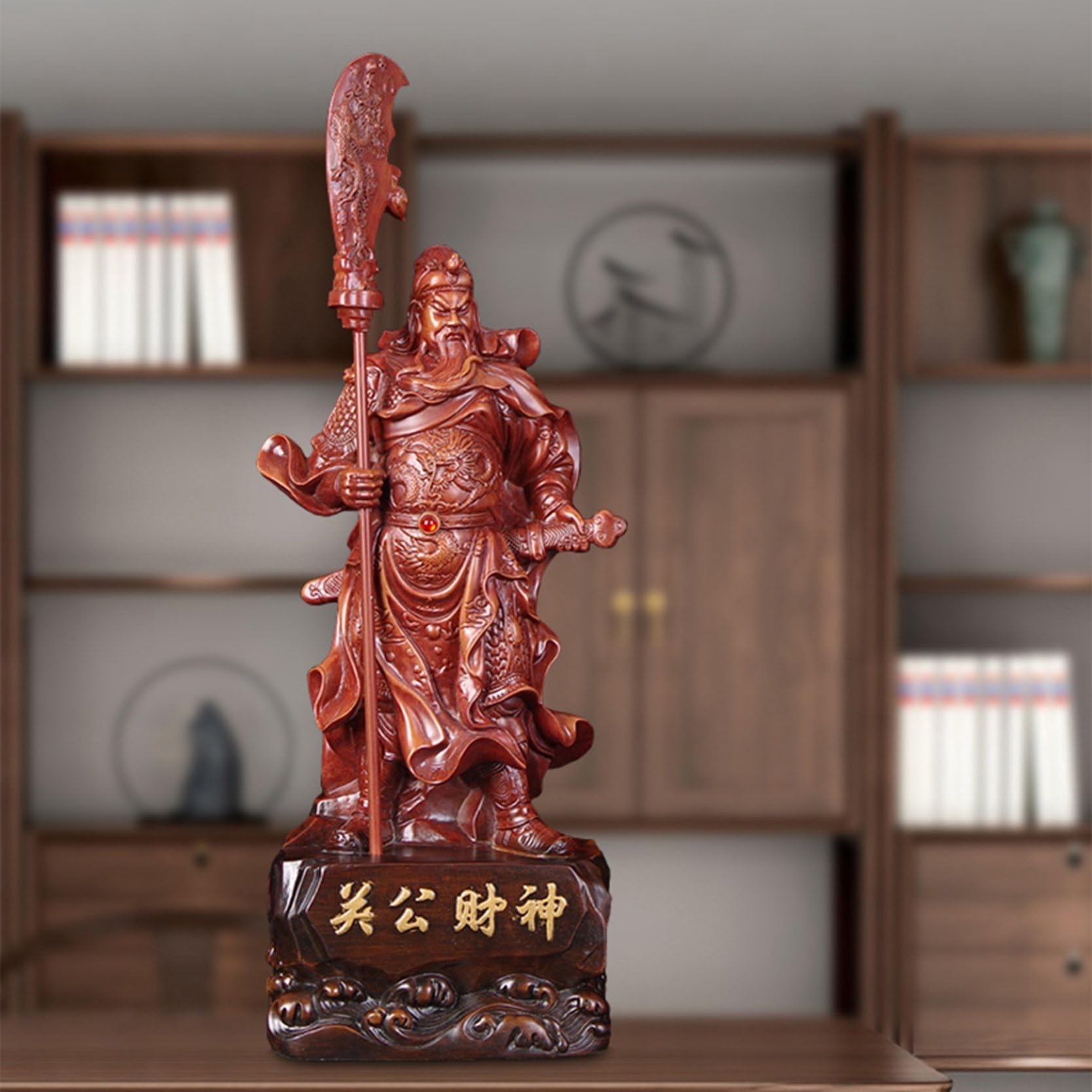 関羽像　置物　仏像　財武神 Amazon.co.jp: 関羽像 武財神 関雲長 関帝像 関公像 仏像 神像
