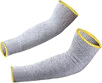 Vista 11 de CAWANFLY 5 pares de mangas protectoras para brazos, protección de nivel 5 resistente a cortes con orificio para el pulgar (negro)