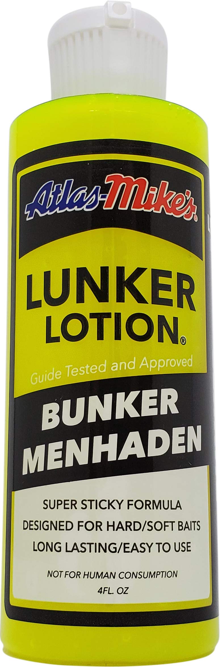 Atlas Mike's Menhayden Lunker Lotion, 4-Ounce, Bunker Menhaden
