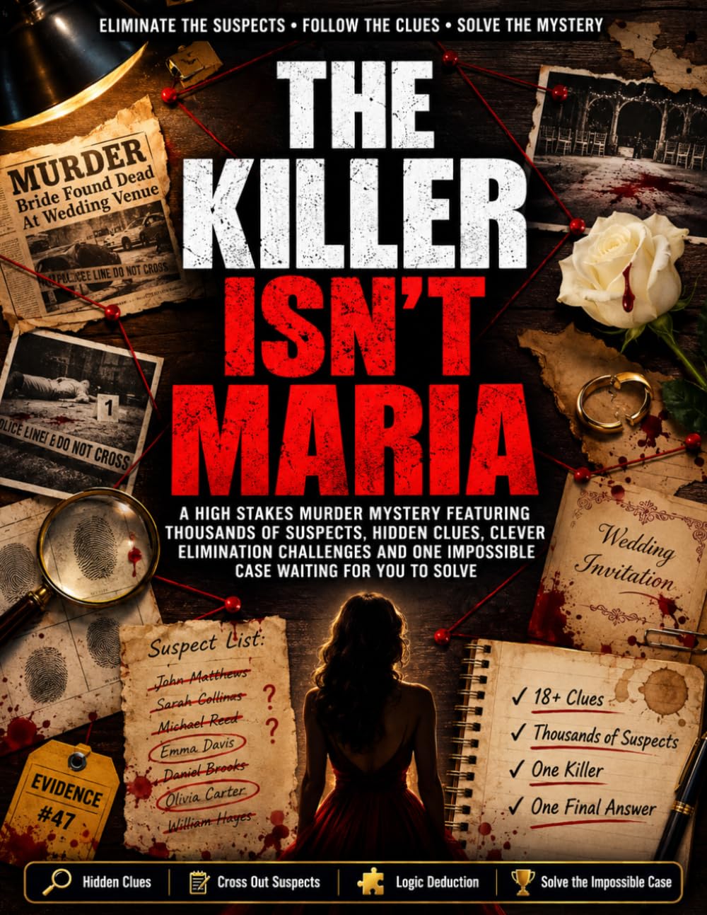 THE KILLER ISN'T MARIA: A High Stakes Murder Mystery Featuring Thousands of Suspects, Hidden Clues, Clever Elimination Challenges and One Impossible Case Waiting for You to Solve