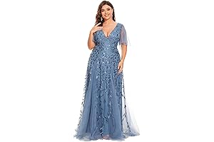 Women's Plus Size Sequin Evening Dress