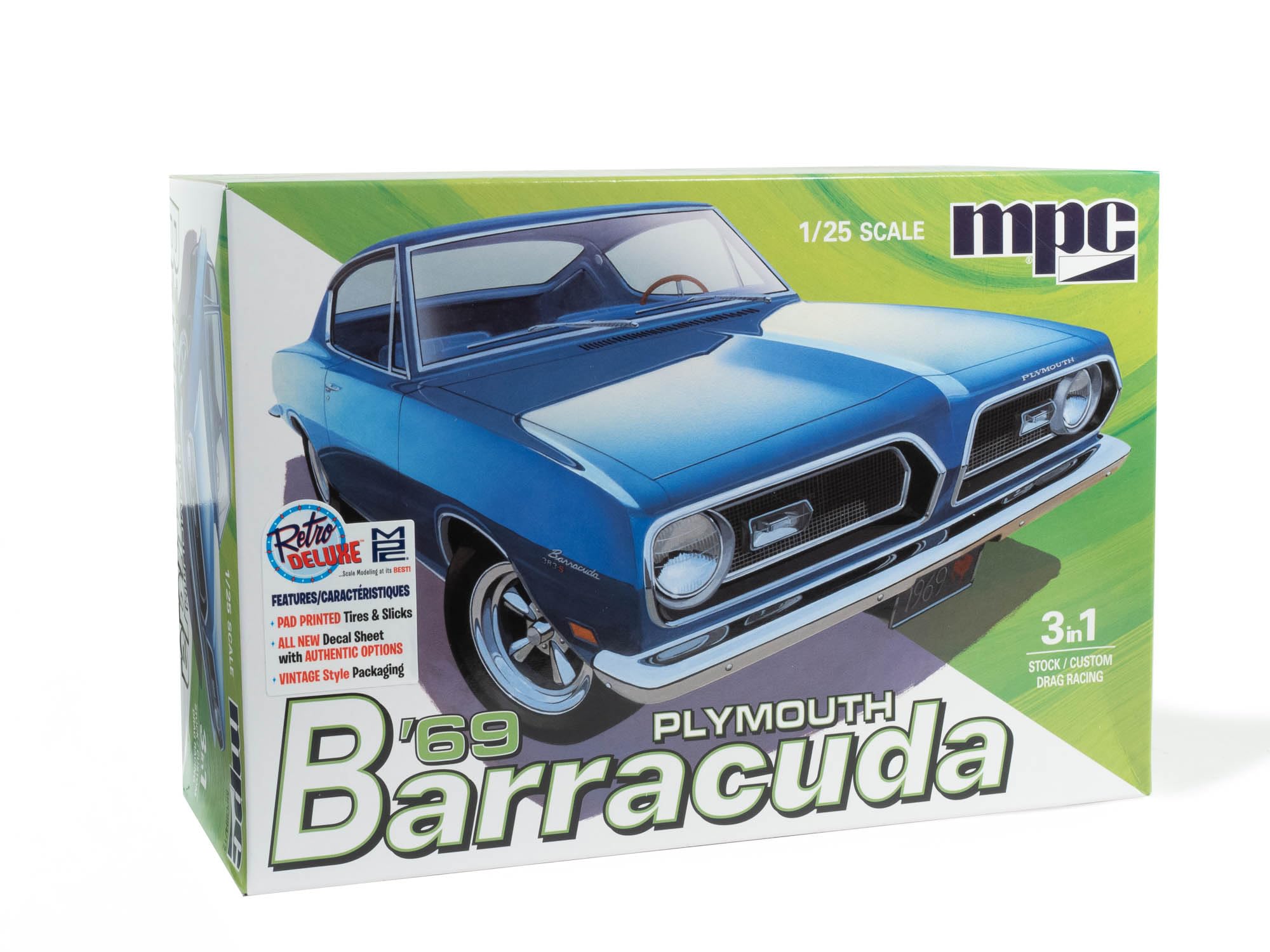 MPC 1969 Plymouth Barracuda 1:25 Scale Model KIt : Amazon.ca: Toys