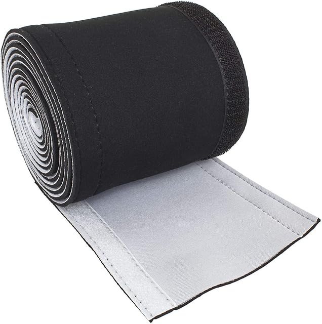 iGadgitz Home U6939 - Flexible Cable Sleeve Neoprene Cable Sleeve Reversible Wire Sleeves Wrap Cover for TV, Games Console, PCs, Power Cords and Home AV Leads - Black & White - Length 300 cm / 118"
